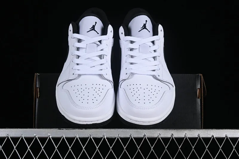 All categories Air Jordan Jordan series basketball shoes Air Jordan 1 Low G version pure original Air Jordan 1 Low "White and Black" AJ1 Joe 1 white and black color matching low-top cultural casual sneakers 553558-132